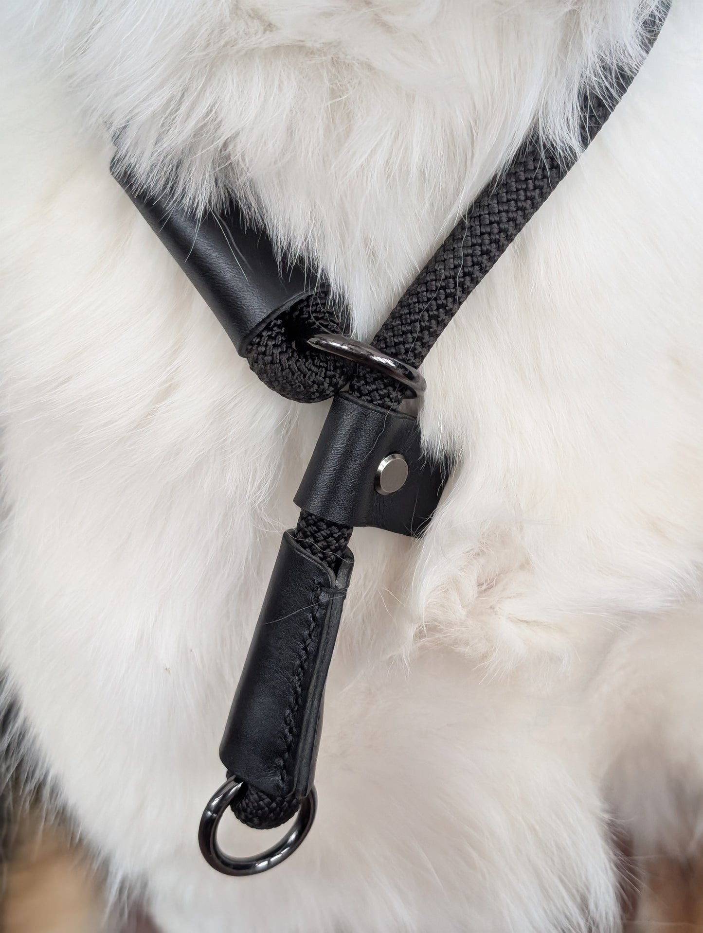 Modern Black Slip collar add-on